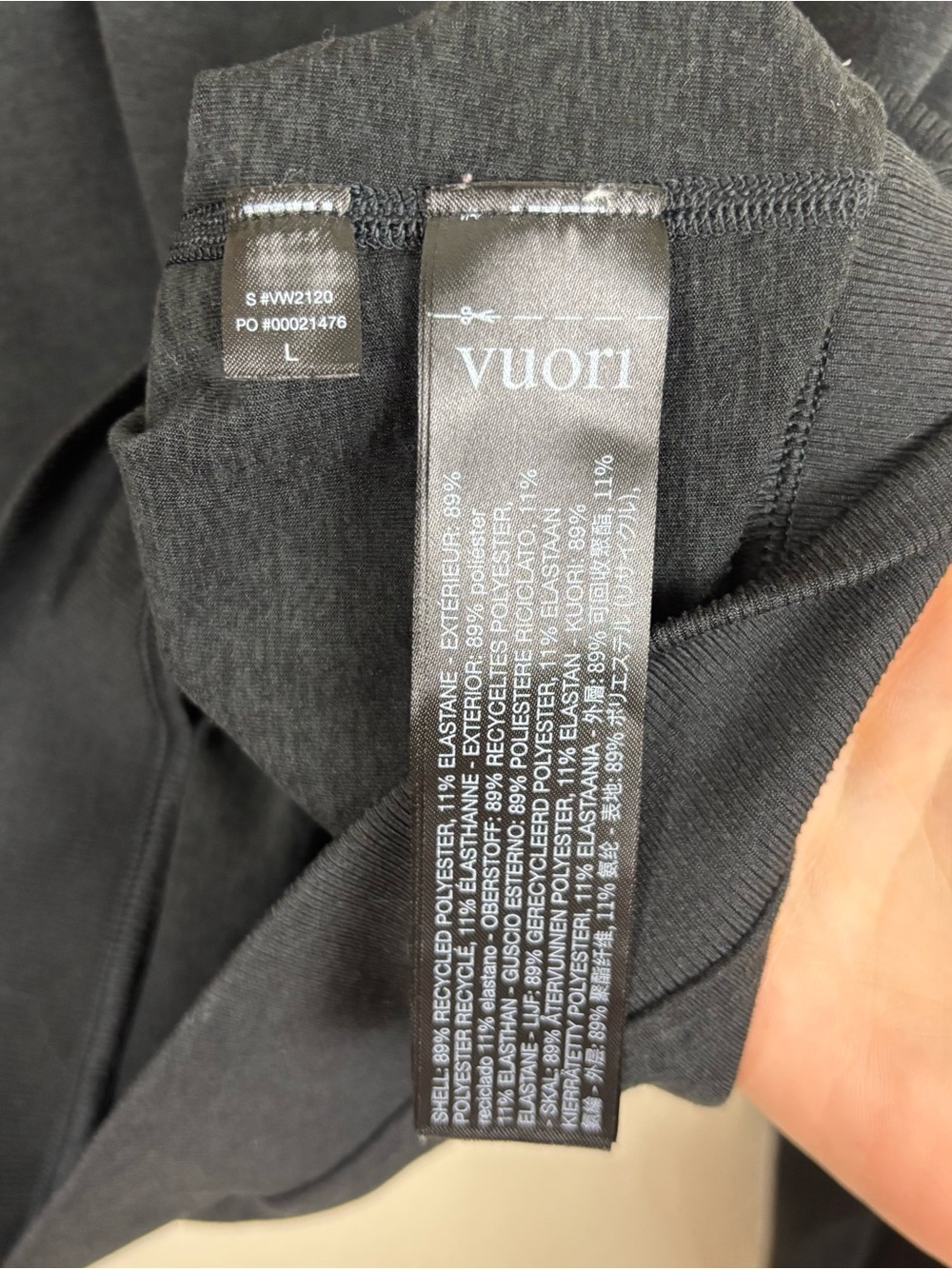 Vuori Halo Modern Crew In Black Heather Women's Size Large VW2120 - Picture 4 of 4